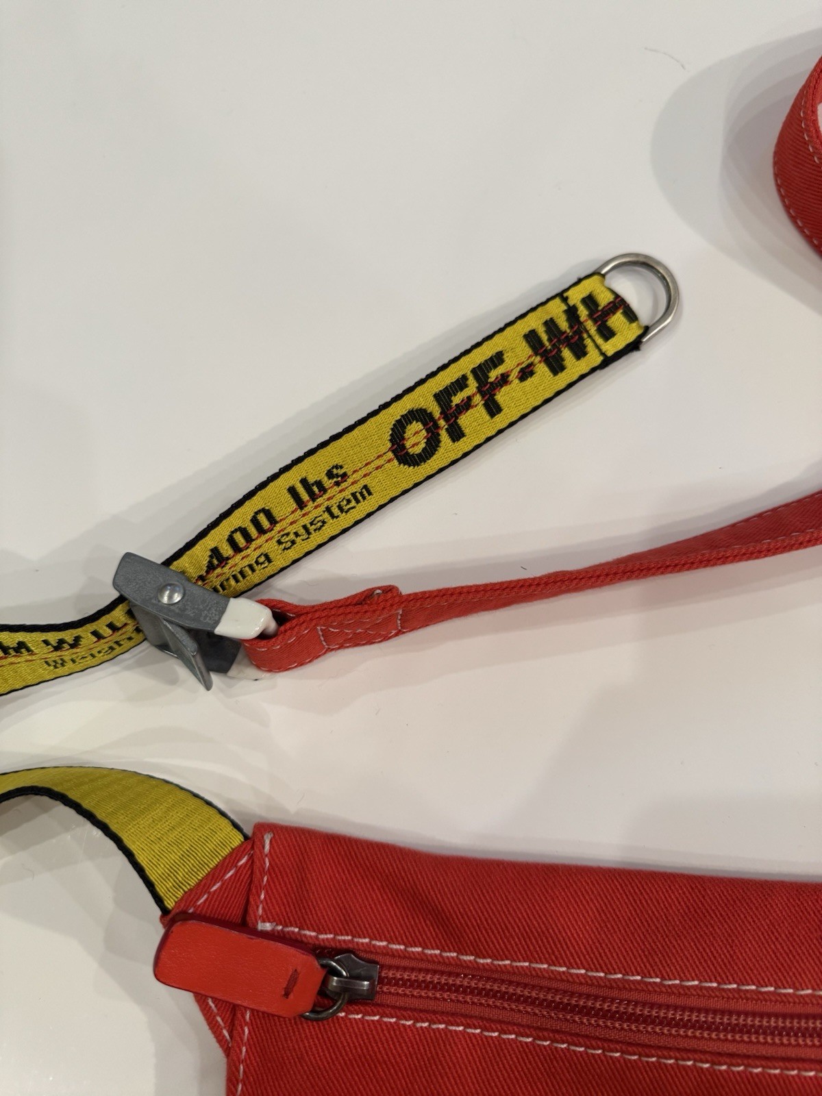 Off-White – Logo-Print Cotton-Twill Messenger Bag – Red