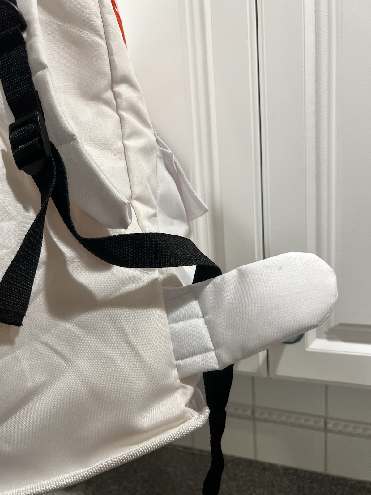 Aeromax Jr. Astronaut Backpack, White, with NASA patches Adults Ft 3 Way Harness