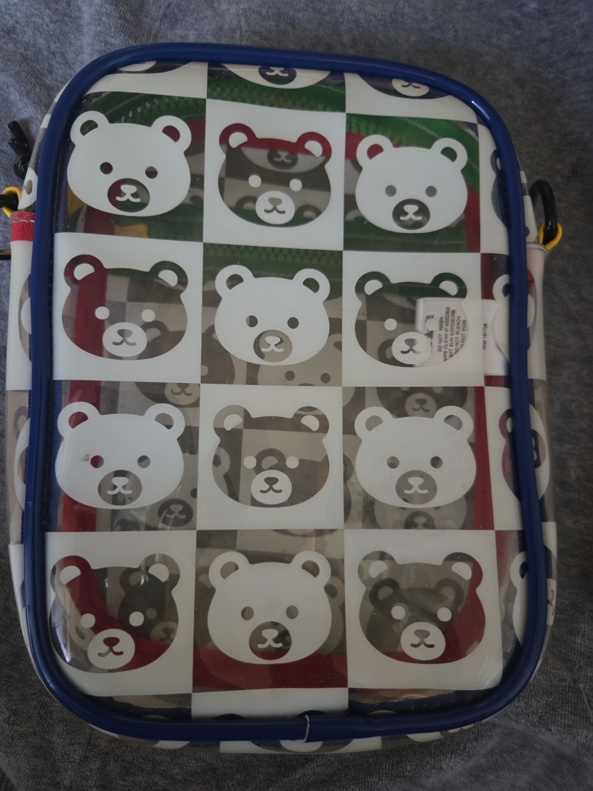 Teddy Fresh Clear Crossbody Bag Red Green White Black