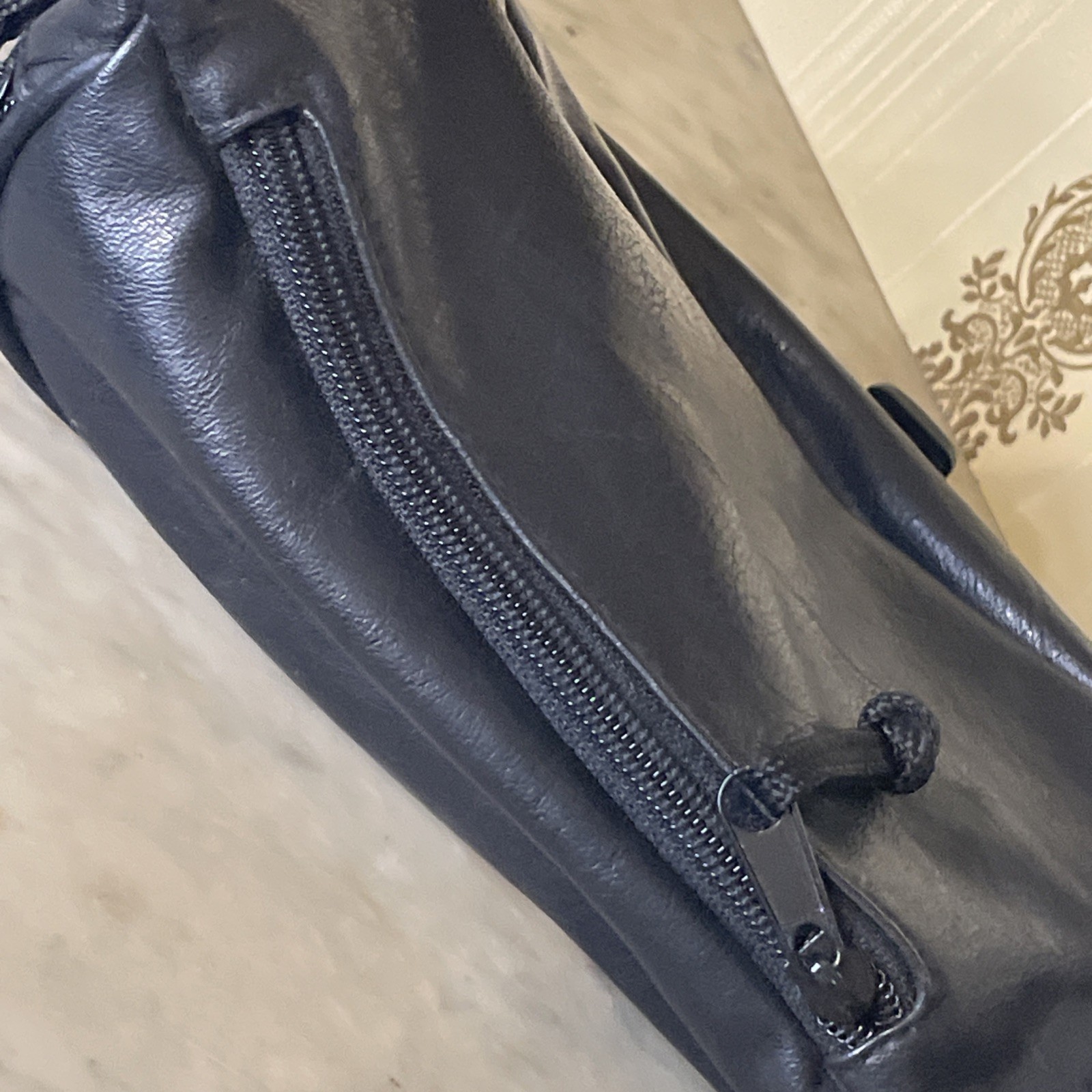 NEW Trailmaker Equipment Faux Leather Black Fanny Pack Waist Bag Hip Bag
