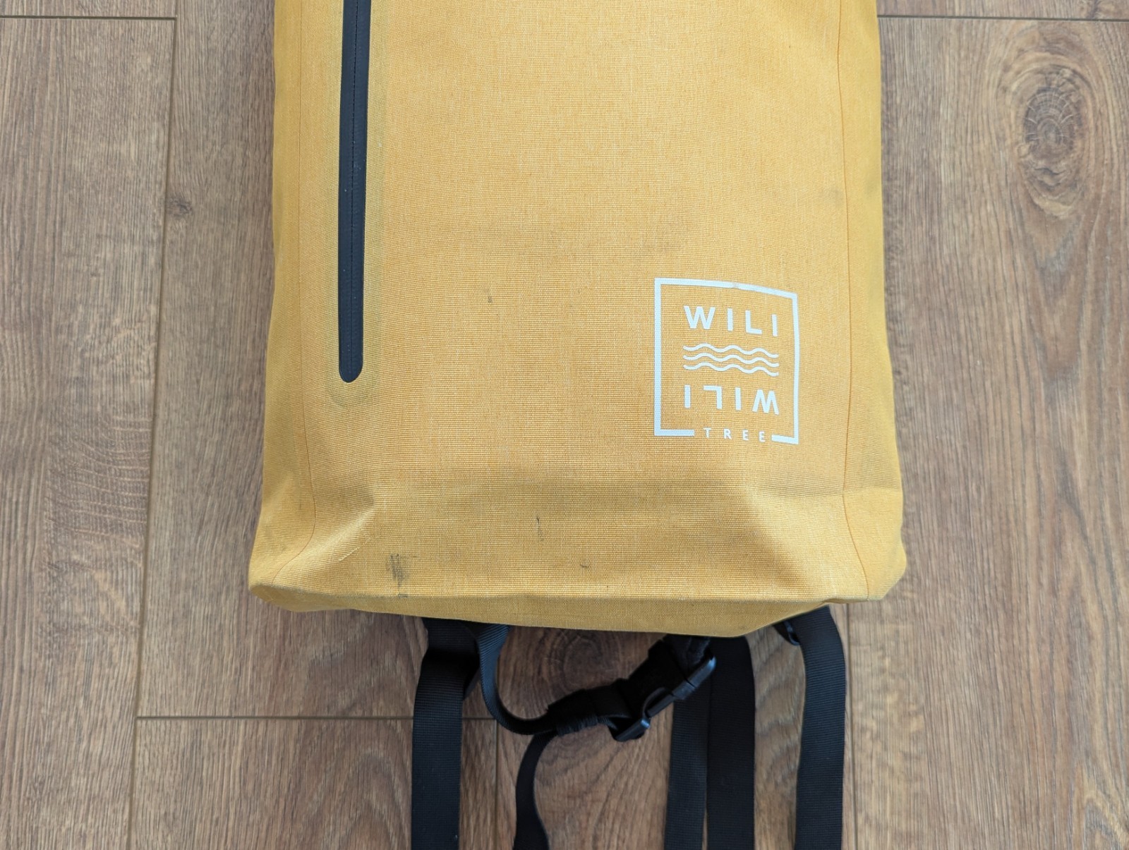 Wili Wili Tree Roll Top Backpack Light Sunset Yellow 20L 100% Recycled Pet