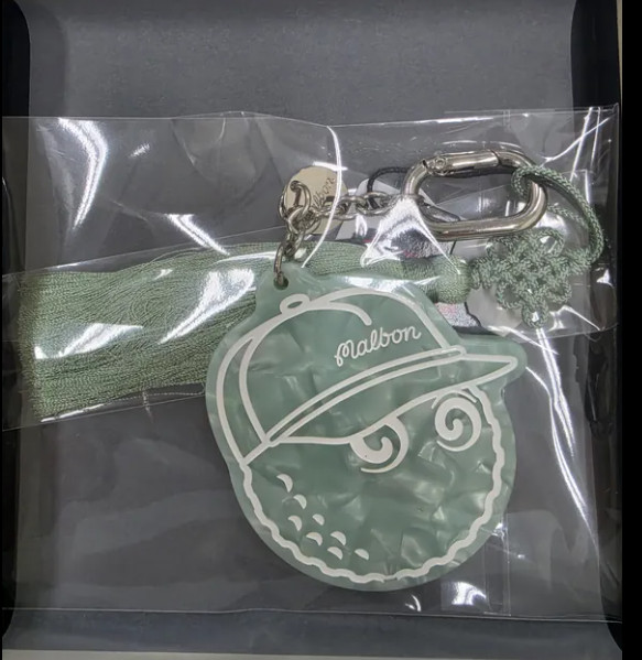 Malbon Golf Seoul Bucket Charm Mint Green Limited Name Tag Keychain Korea