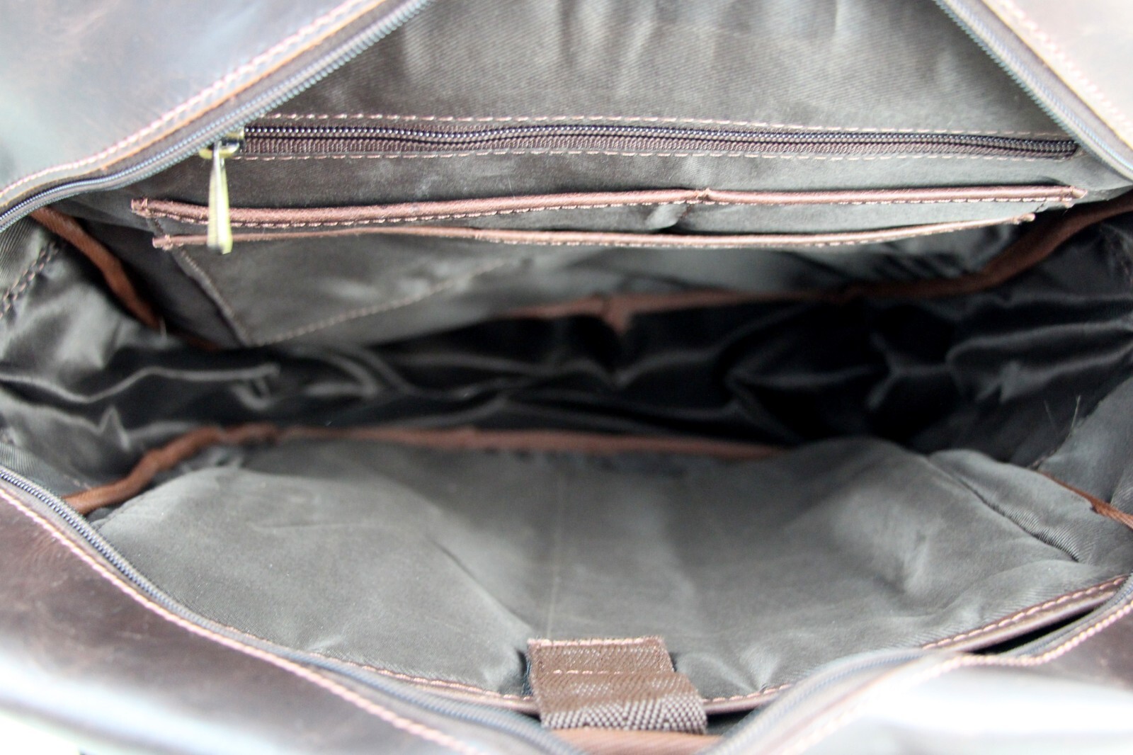 LARGE HandCrafted SADDLE BROWN GENUINE LEATHER LAPTOP BAG SHOULDER BAG BACKPACK