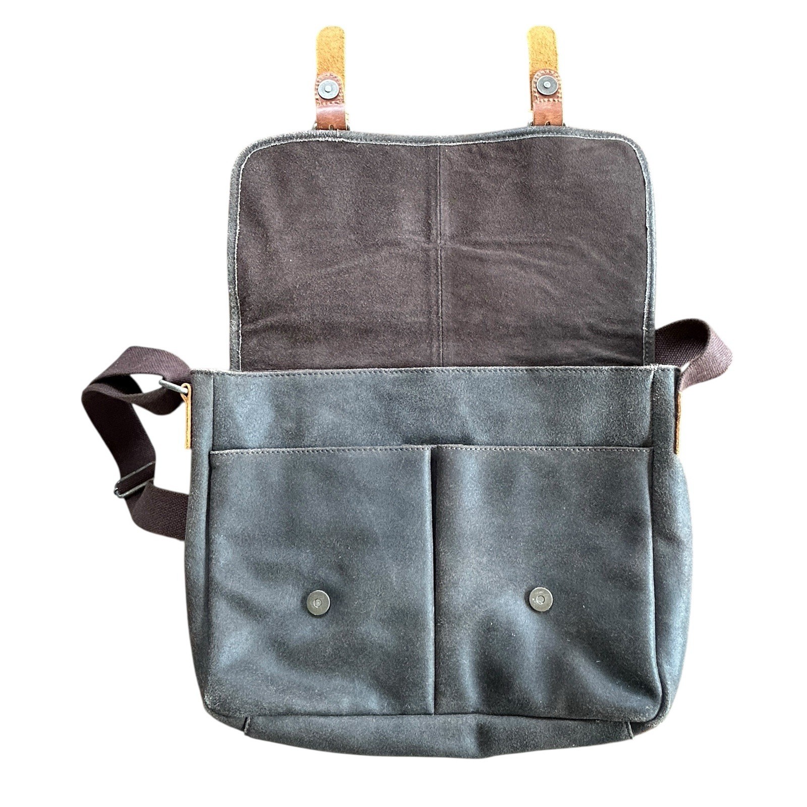Jack Georges Voyager Dakota Messenger Bag Leather Office Commute Academia NWT