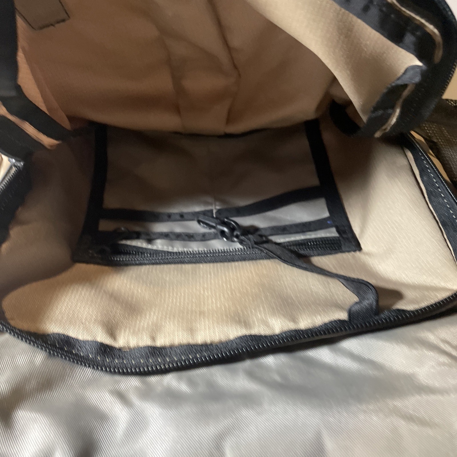 L.L. Bean Messenger Crossbody Bag Khaki 17 X 14 X 7.5”