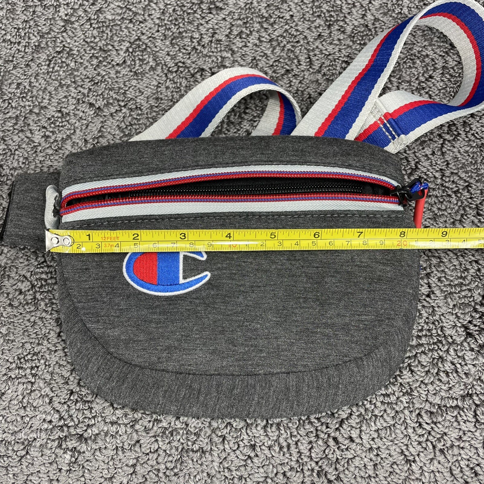 Champion Dark Heather Grey Attribute Waist Fanny Pack Size