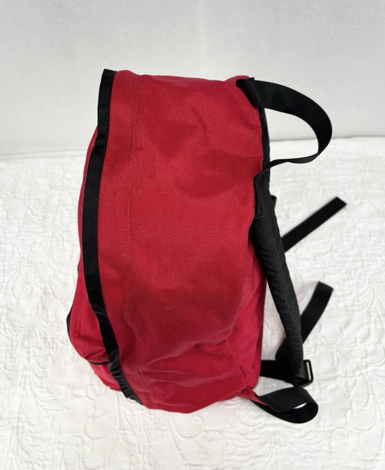 VTG 80s The North Face Backpack Red Minimalistic Design School Travel EUC