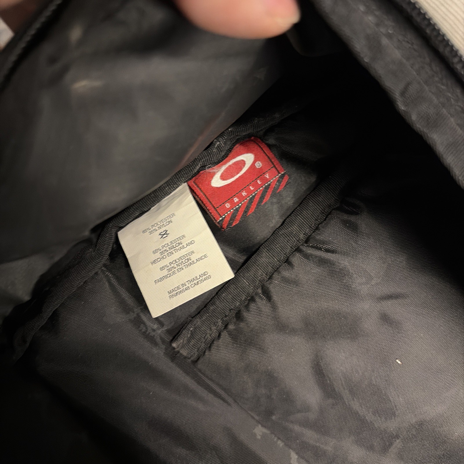 OAKLEY Icon 2.0 Tactical Backpack Red Tag Archive Black Blue Nylon Used Y2K