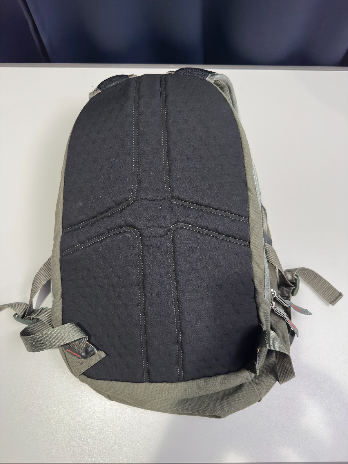 EMS Eastern Mountain Sports 100% Nylon Olive Green Multi-Pocket Pack Backpack