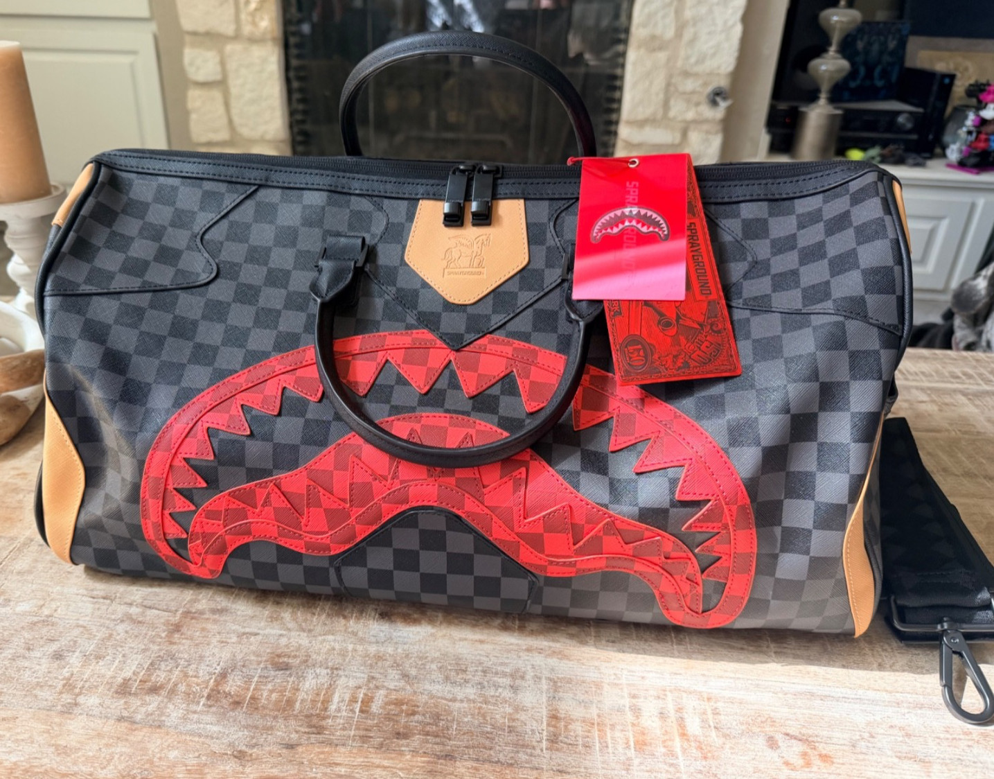 Sprayground Evil Genius Triple Decker Duffle Bag Limited Edition New w Tags