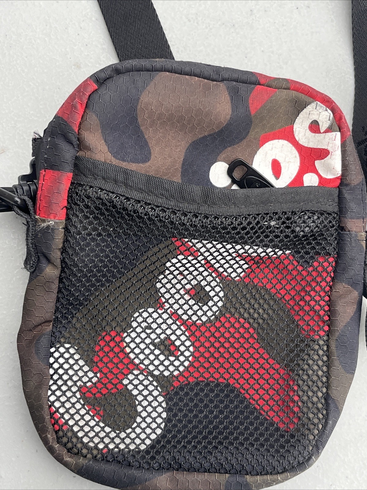 Cookies Small Shoulder Bag Smell Proof double zipper Camouflage Camo