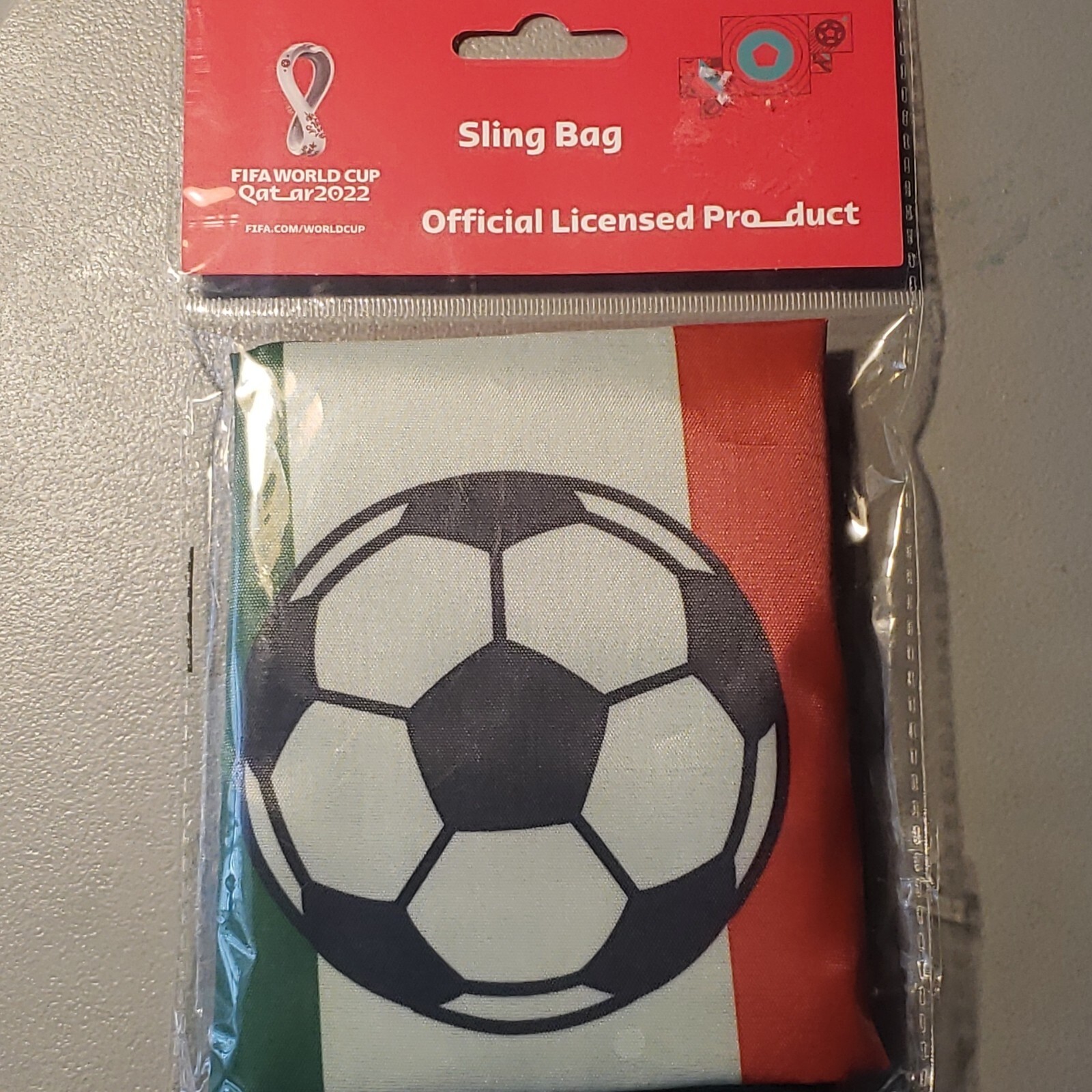 FIFA World Cup Qatar 2022 MEXICO Sling Bag 17″x13.5″ Soccer Backpack NEW! 