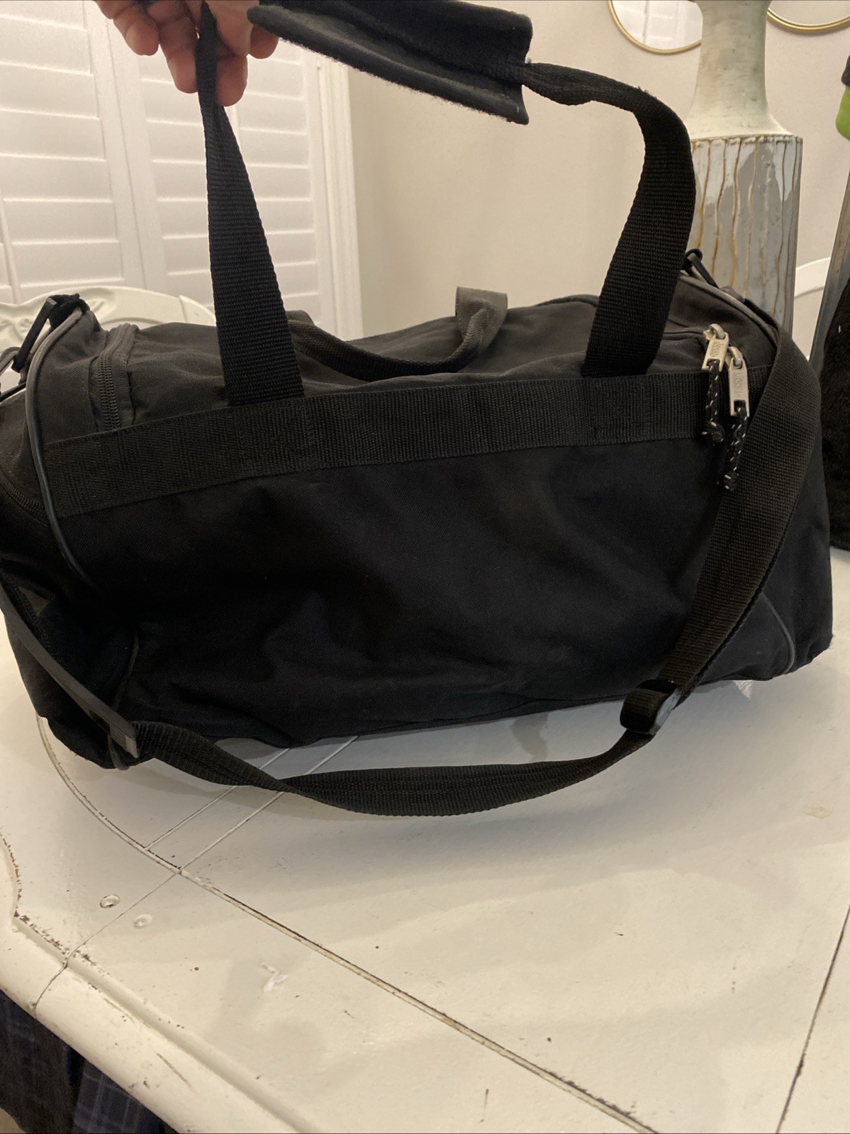 JEEP Authentic Sport Gear Duffel Bag Black Jeep Travel Gear Vintage Read