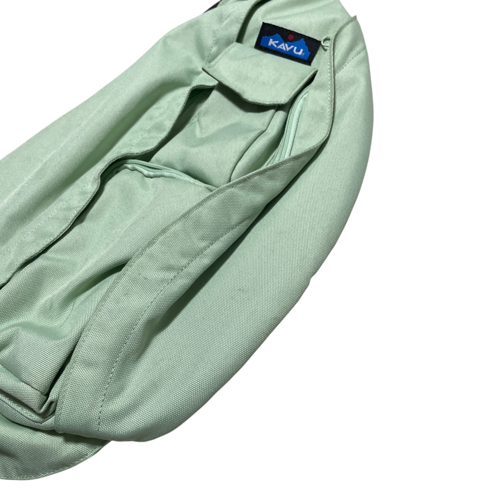 Kavu Green Rope Bag Sling Back Back Pack Adjustable Polyester