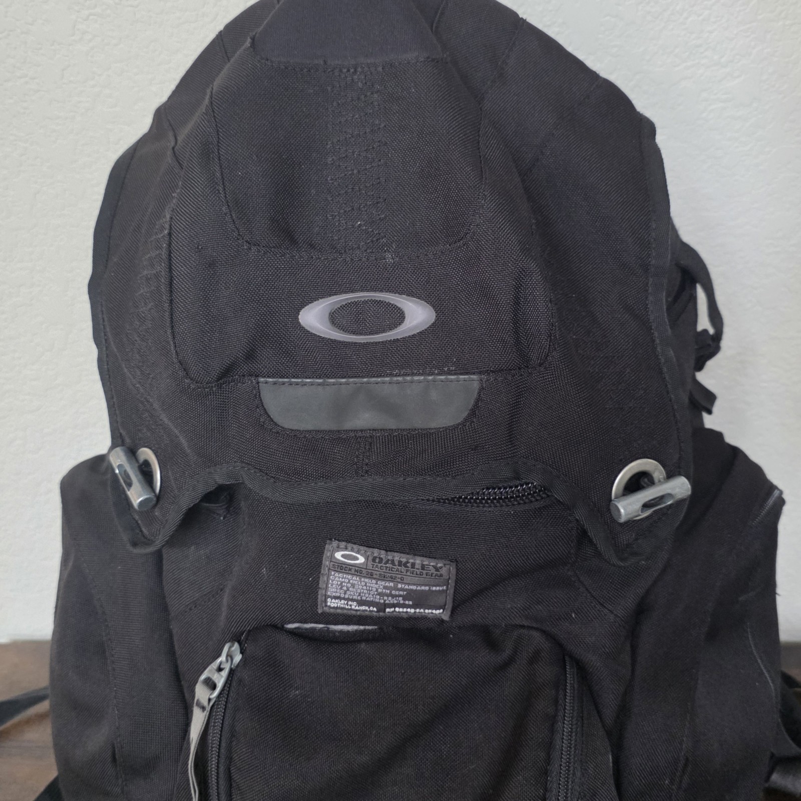 Vintage Oakley Panel Backpack Black Book of Eli Tactical Field Gear Bag Y2K Tech
