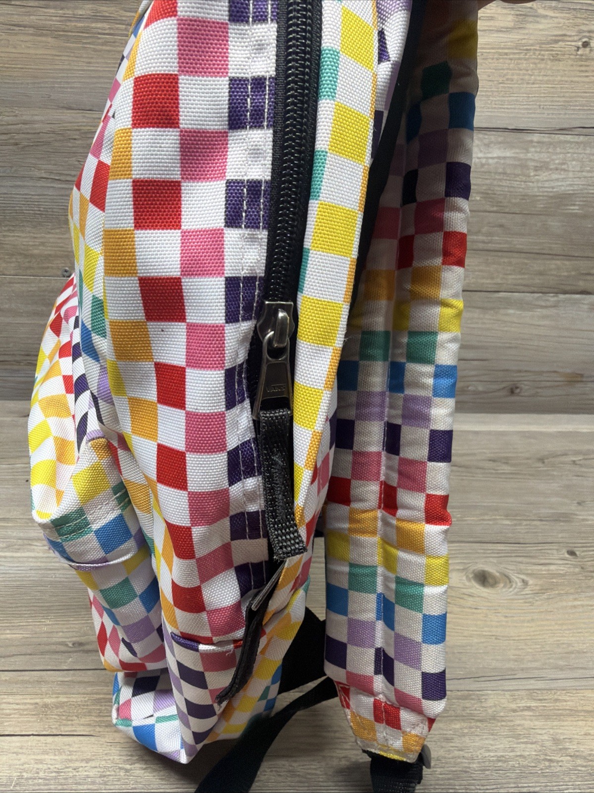 VANS Old Skool Rainbow Checkerboard Backpack Casual School Outdoors