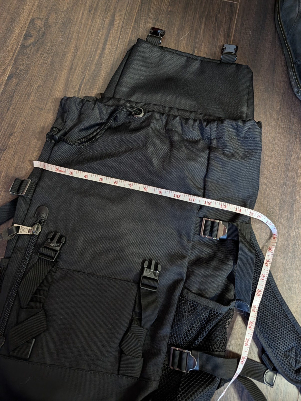 MAKAVELIC TOKYO Black Flap Snap Urban Techwear Black Bag Backpack