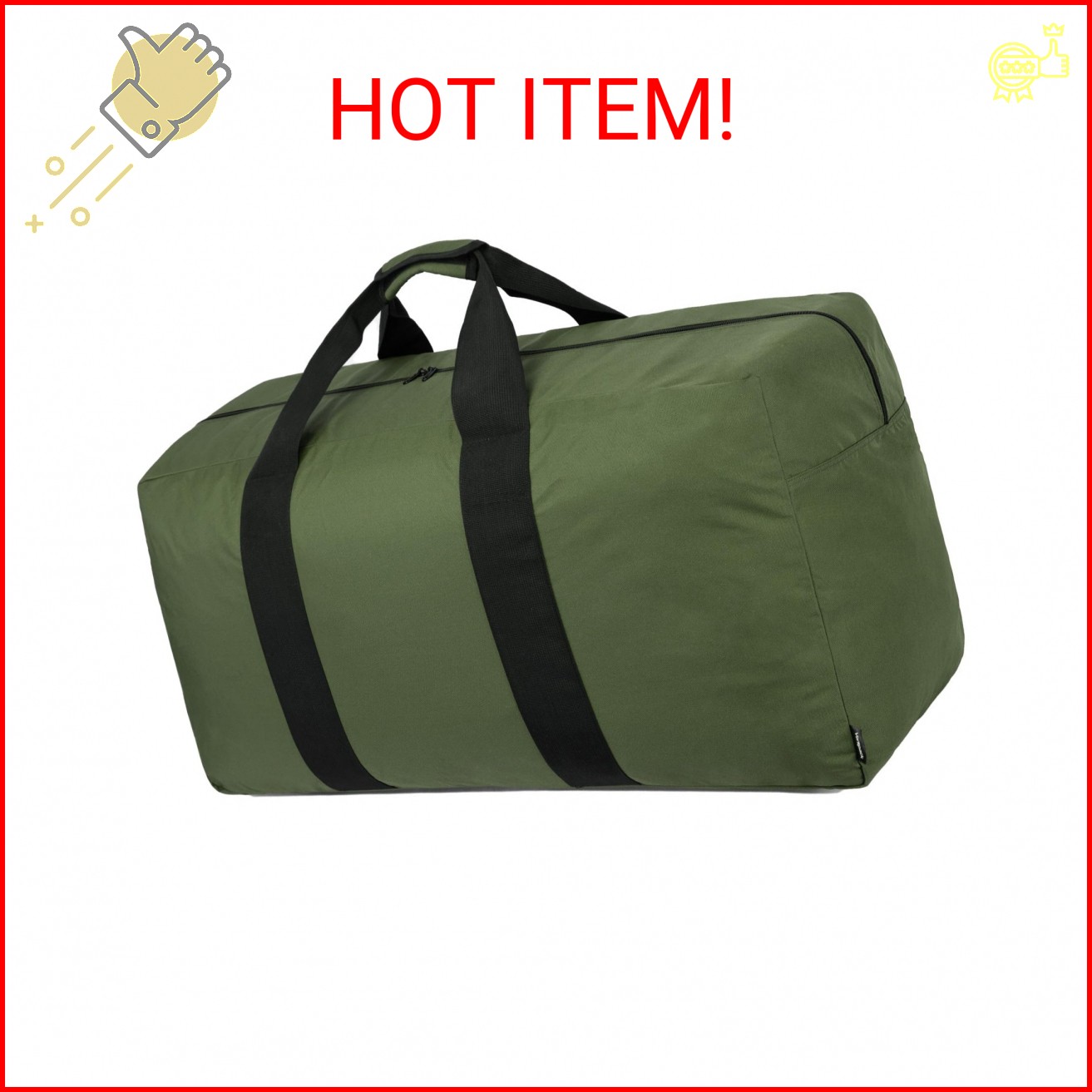Vorspack Extra Large Duffle Bag for Travel – 100L Duffel Bag for Men Gear Bag fo