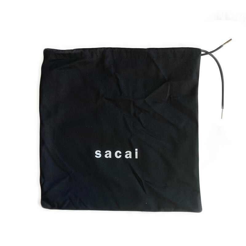 SACAI Leather S Basket Bag Shoulder Bag S096-02 001/Black unisex
