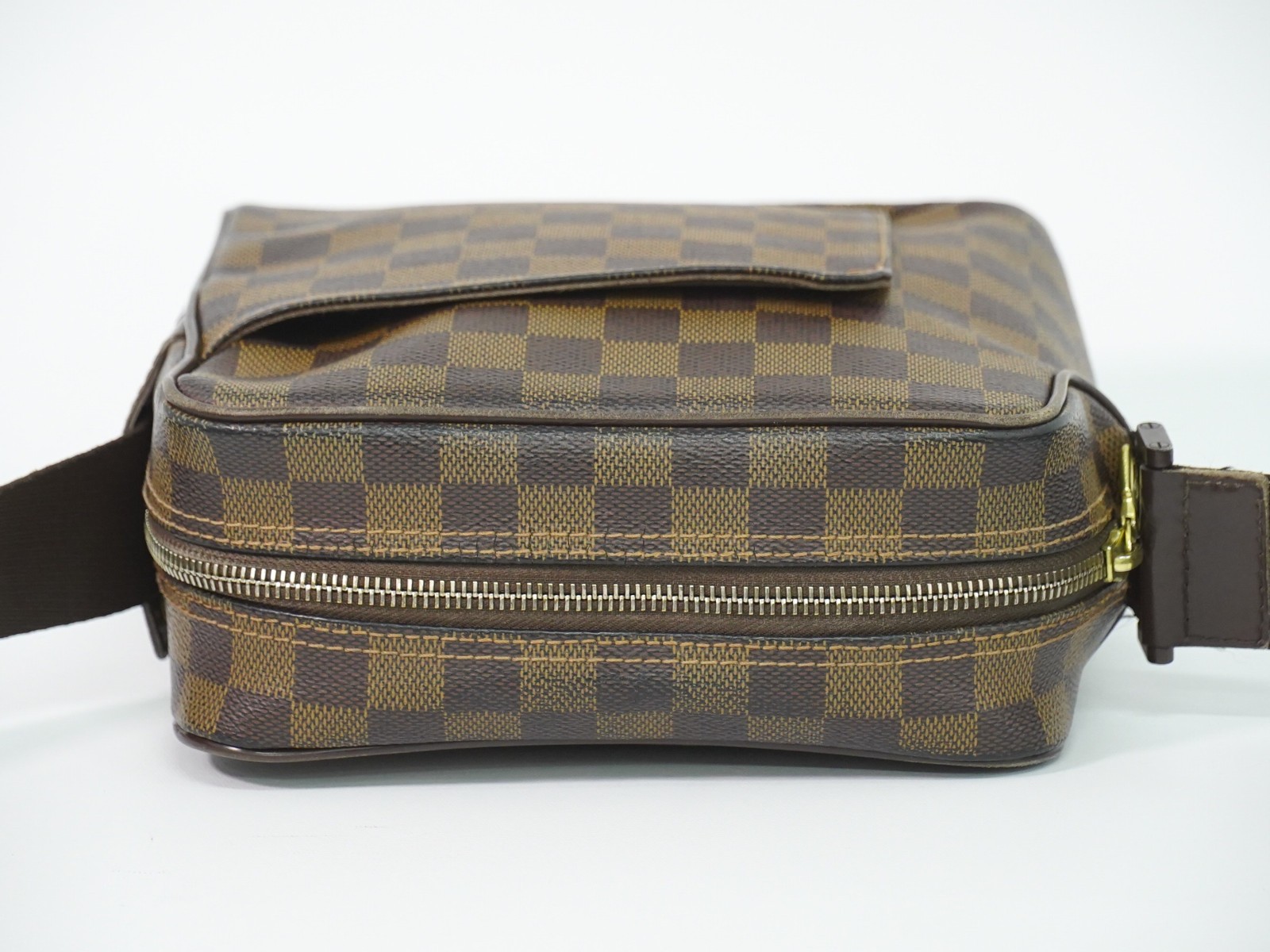 Louis Vuitton Olav PM N41442 Damier Ebene Canvas Crossbody Bag Brown