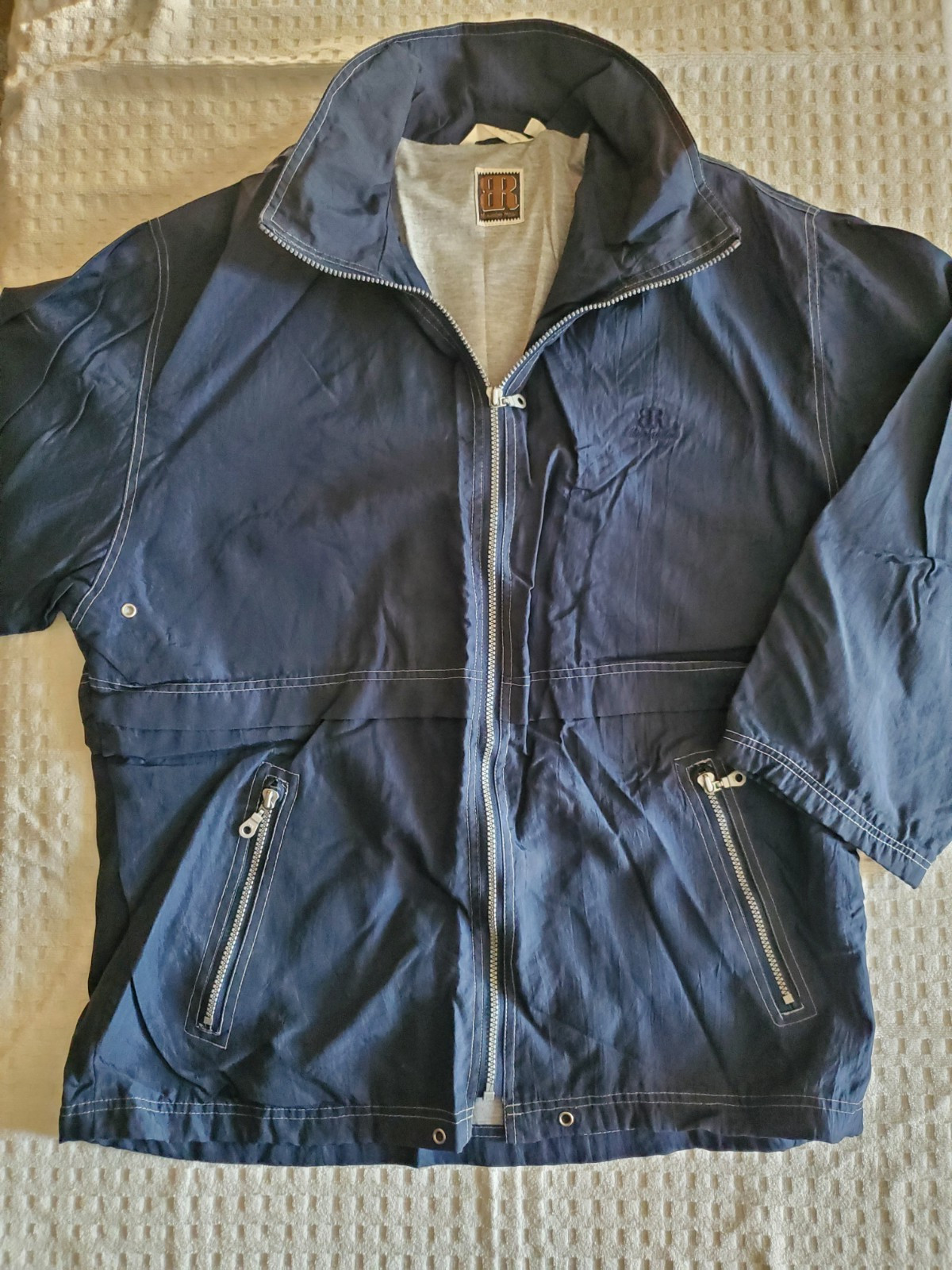Bluenotes Brand Lined Windbreaker Jacket Navy Men’s Large