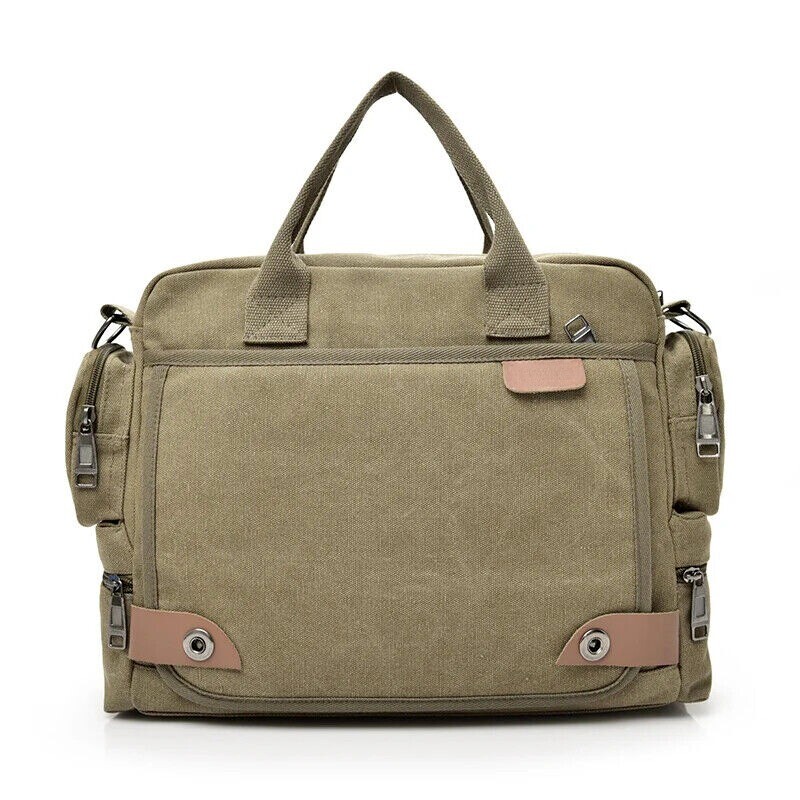 Men’s Crossbody Bag Canvas Shoulder Bag Travel Handbag Leisure Shoulder Bag