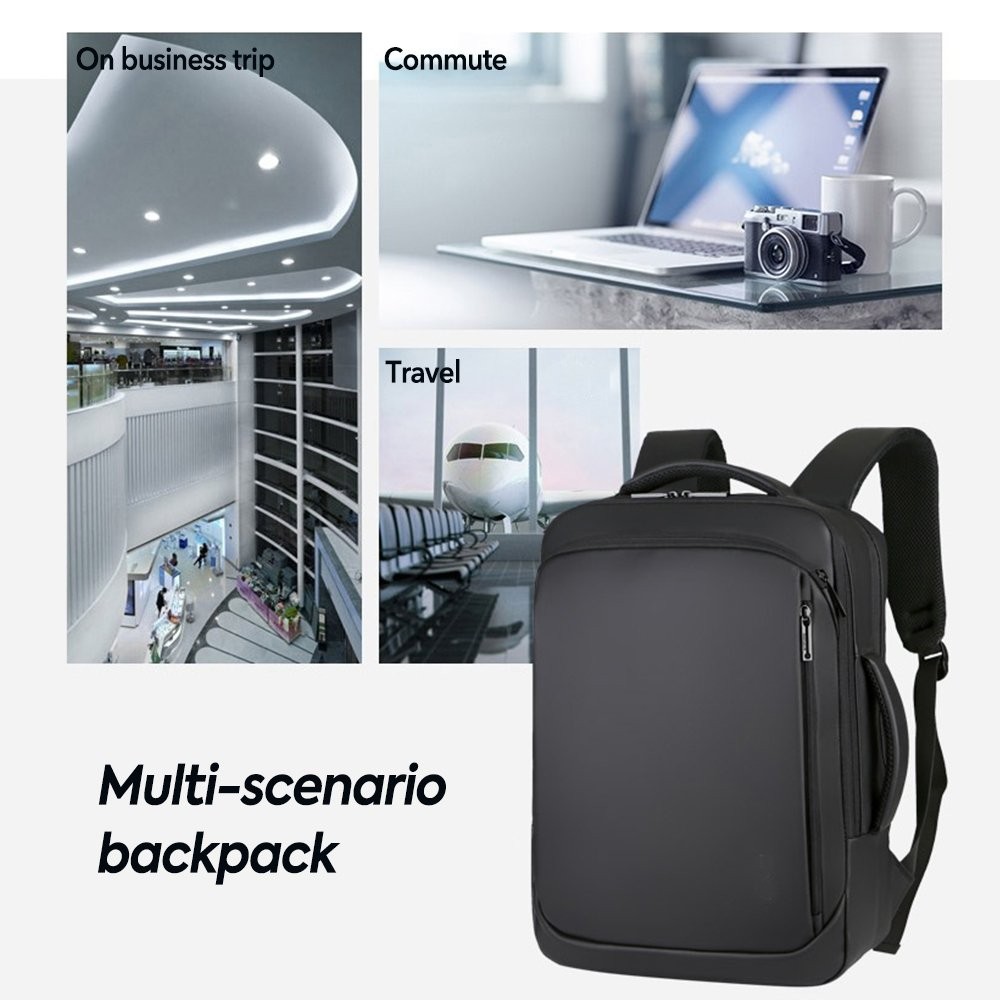 Lightweight Casual Laptop Backpack Business Travel Bag with USB Charging Port US