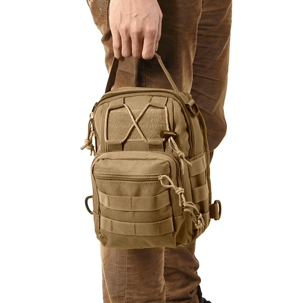 Mens Backpack Tactical Sling Shoulder Bag Molle Travel Chest Pack Outdoor Hiking