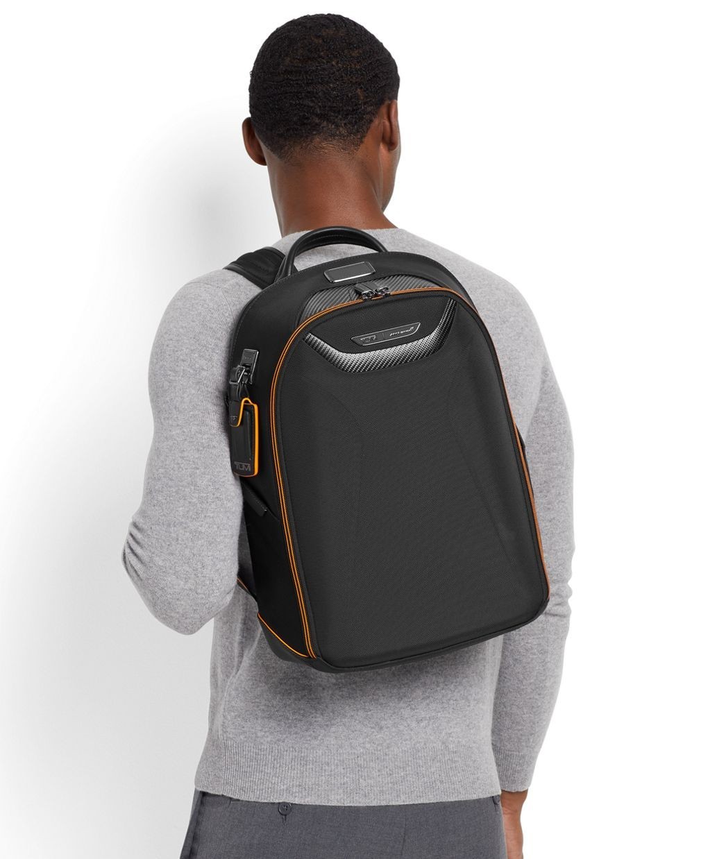 New Tumi McLaren Velocity Backpack Black Carbon Fiber, With Tags, Retail $1200