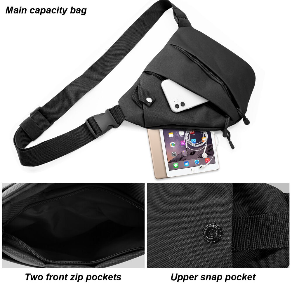 Tactical Concealed Carry Crossbody Sling Bag Travel Anti-Thief CCW EDC Carry Bag
