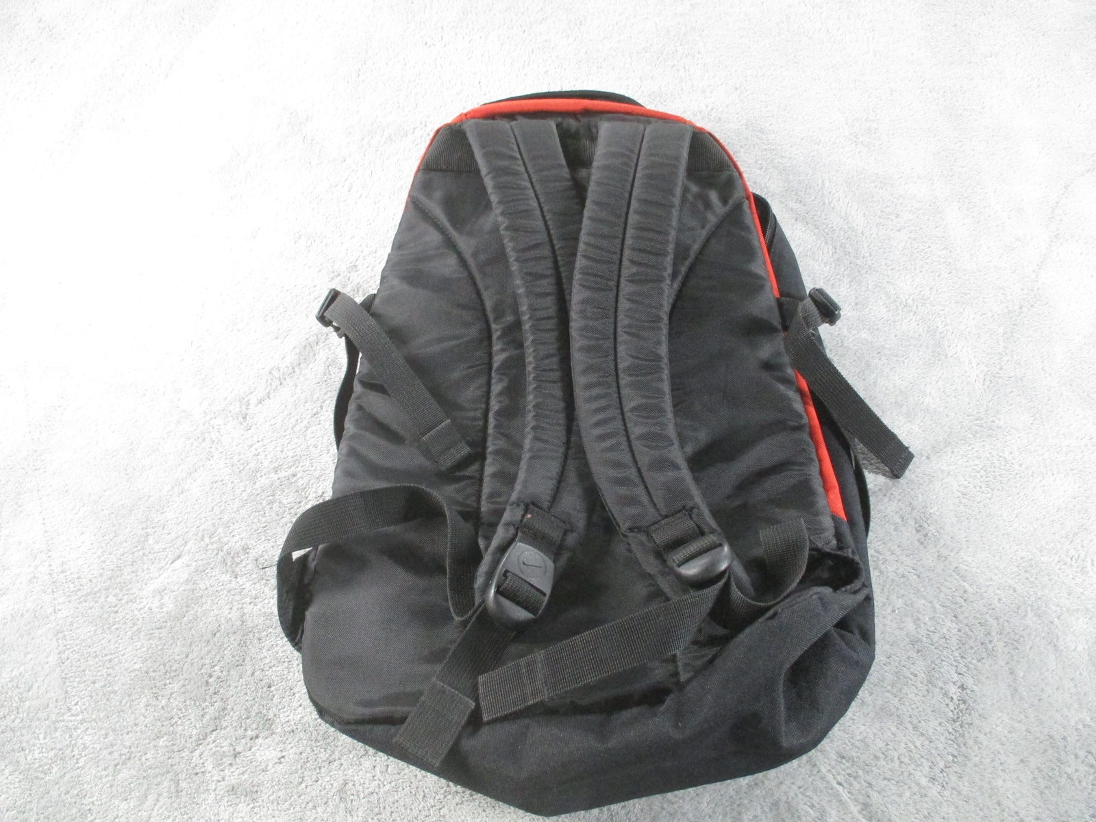 Nike Backpack Bag Mens Medium Red Black Padded Straps School Sports Bookbag