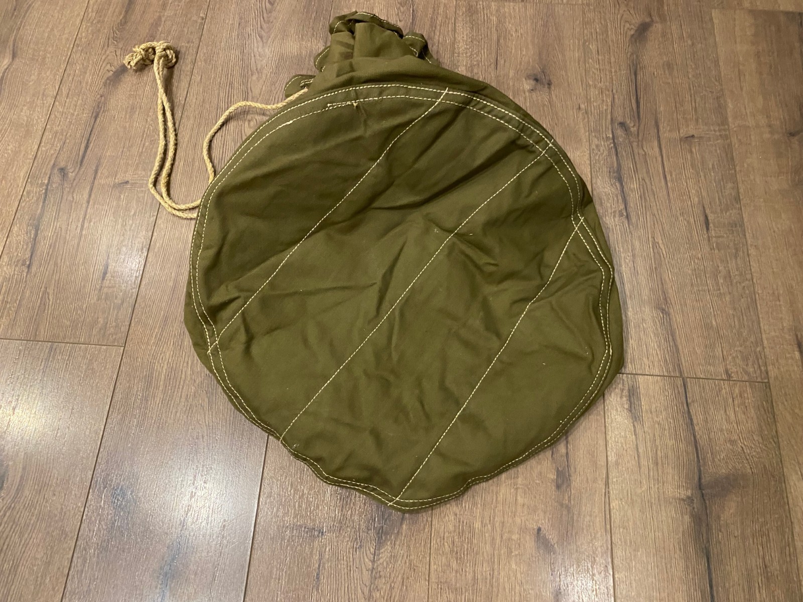 VINTAGE ALBANIA HUGE SOLDIER GREEN BAG SACK ARMY MILITARY COMMUNIST ERA #0535