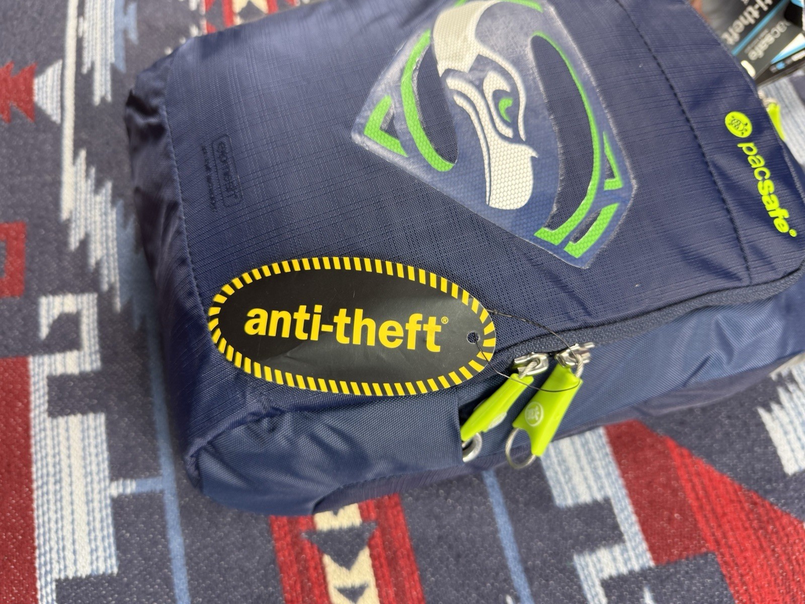 Pacsafe Seahawks Venturesafe 200 GII AntiTheft RFID Crossbody Shoulder Bag Blue