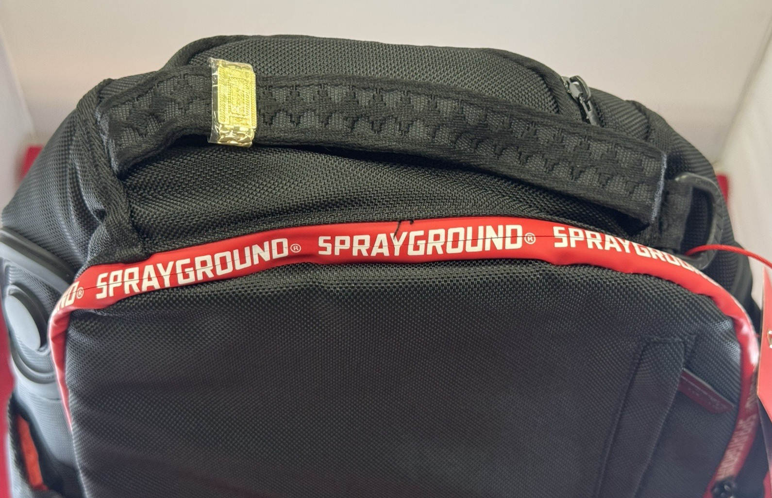 Sprayground The Hero Red Tape Limited Edition DLXR Backpack