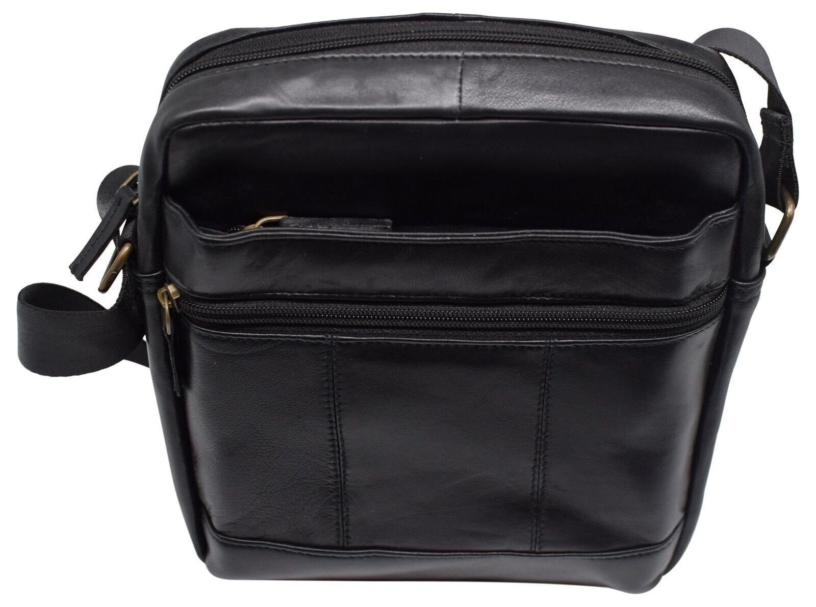 Genuine Leather Man Purse Shoulder Bag Small Mens Crossbody Messenger Bags for W