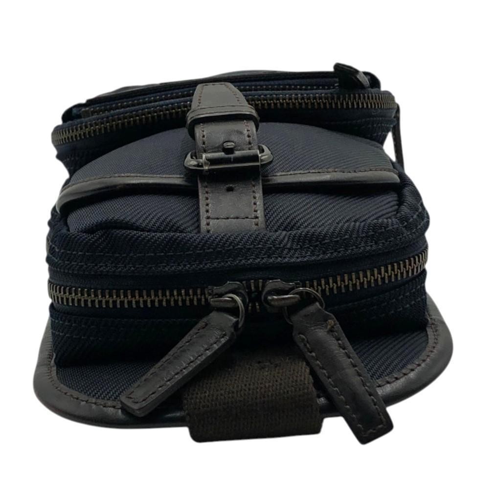 BURBERRY BLACK LABEL Men’s Sling Bag Navy x Brown From Japan