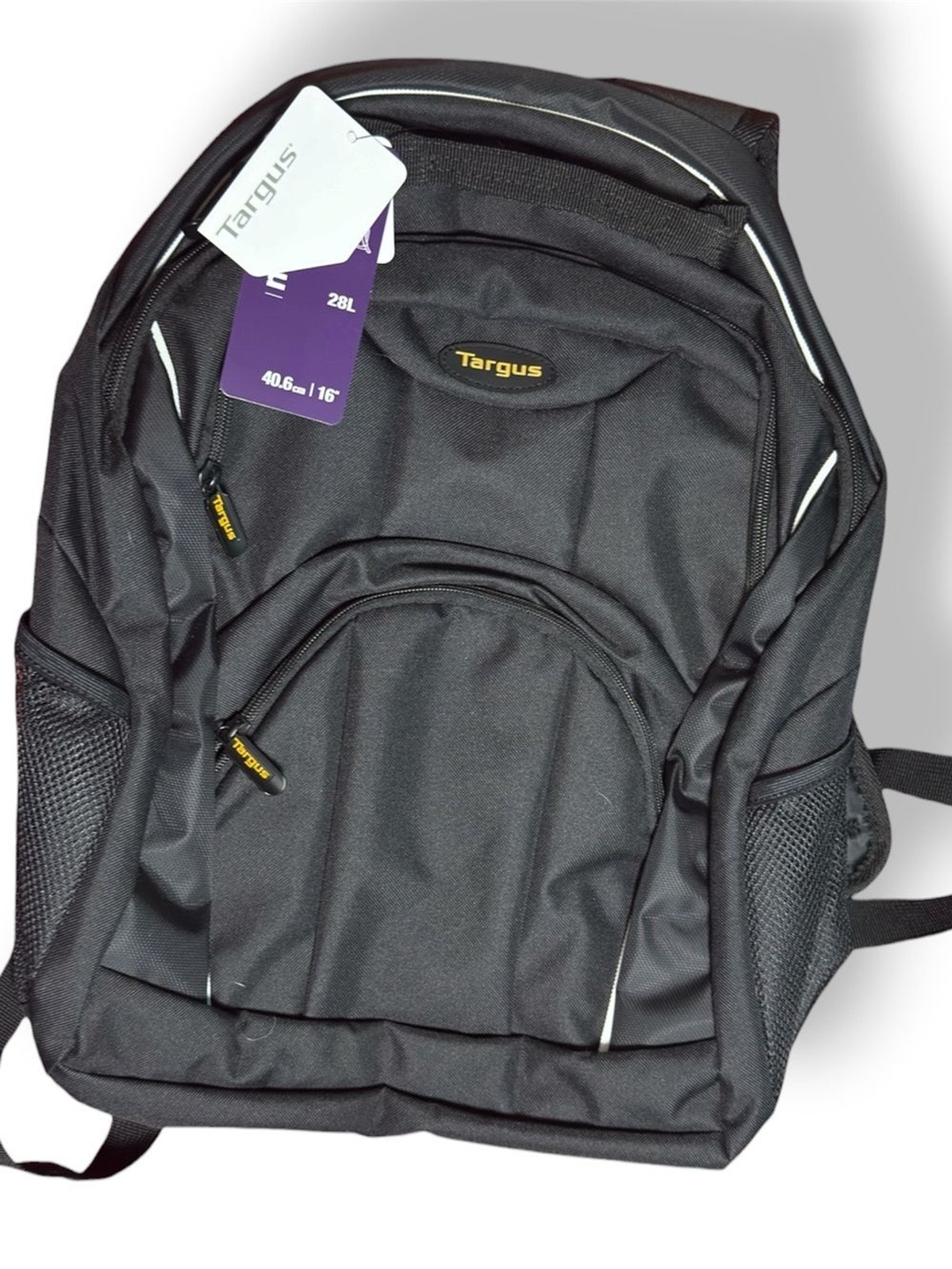 NWT Targus Motor 16″ Laptop Backpack TSB194US Black 28L Water Resistant Travel