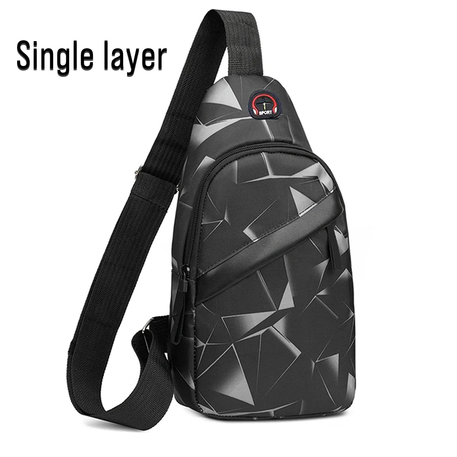Camouflage Chest Bag Crossbody Sling – Korean Style Fashion Shoulder Satch