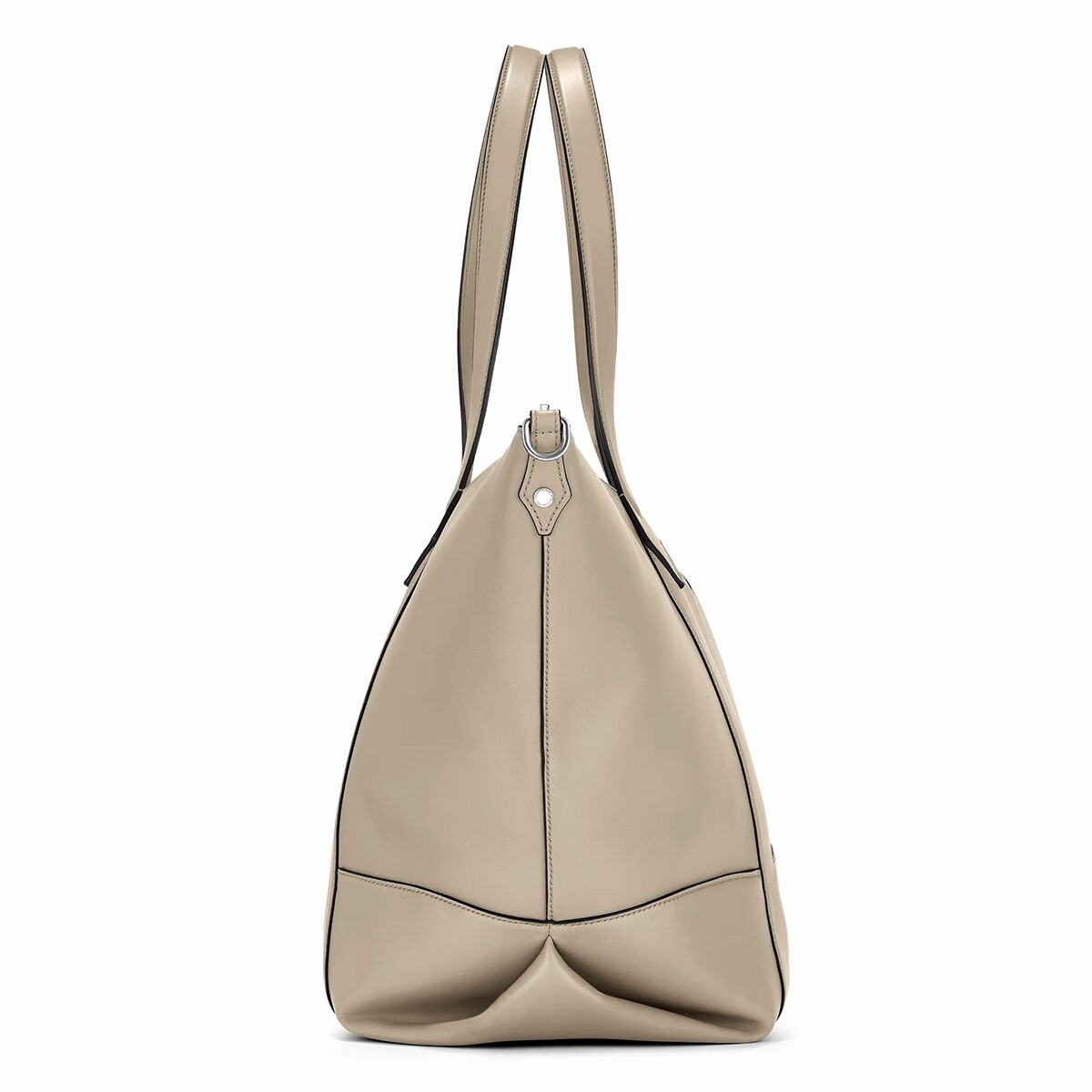 Montblanc Dusty Grey Soft Medium Leather Duffle Bag 131232 – New