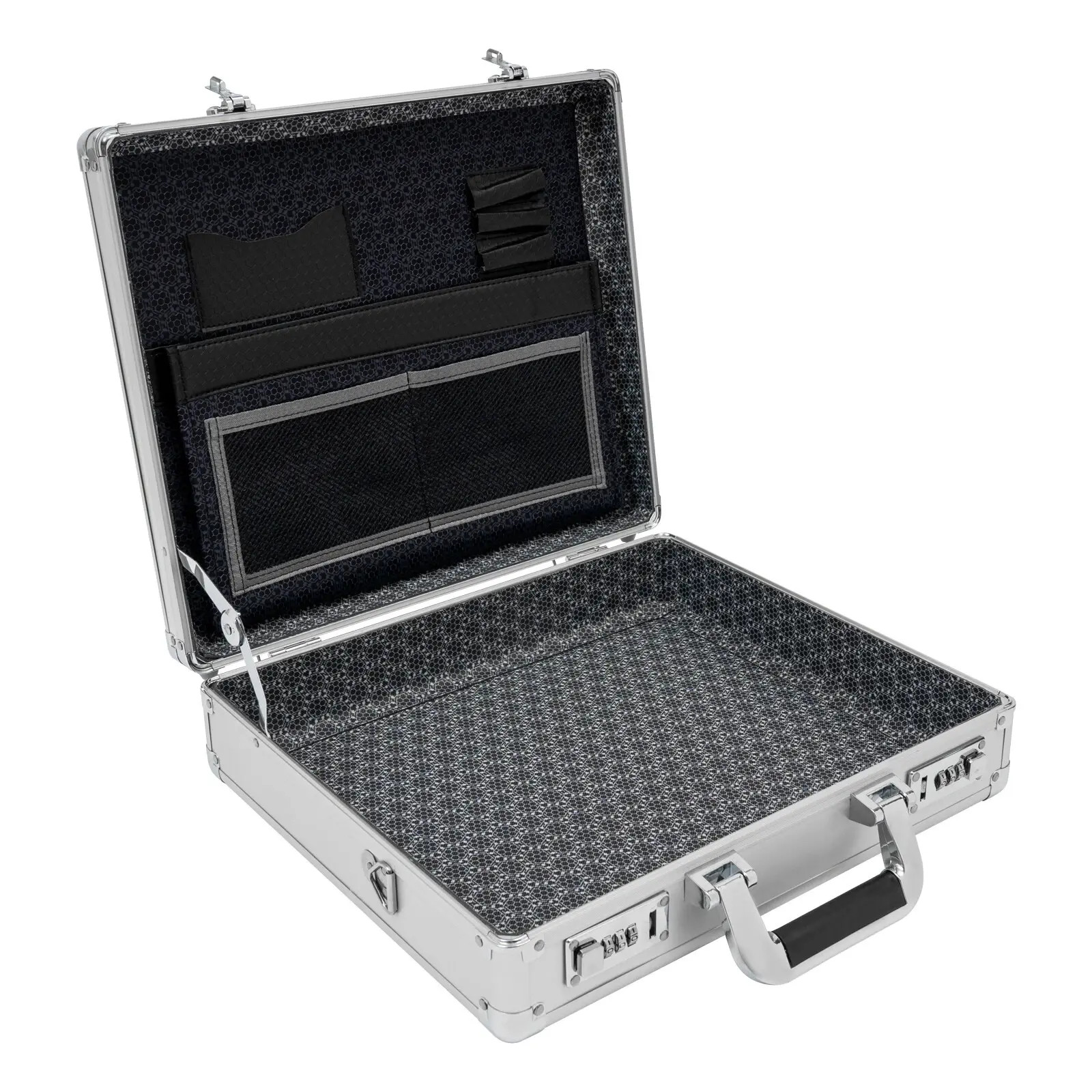 Aluminum Hard Case Briefcase Box Suit Style Carrying Instrument Storage