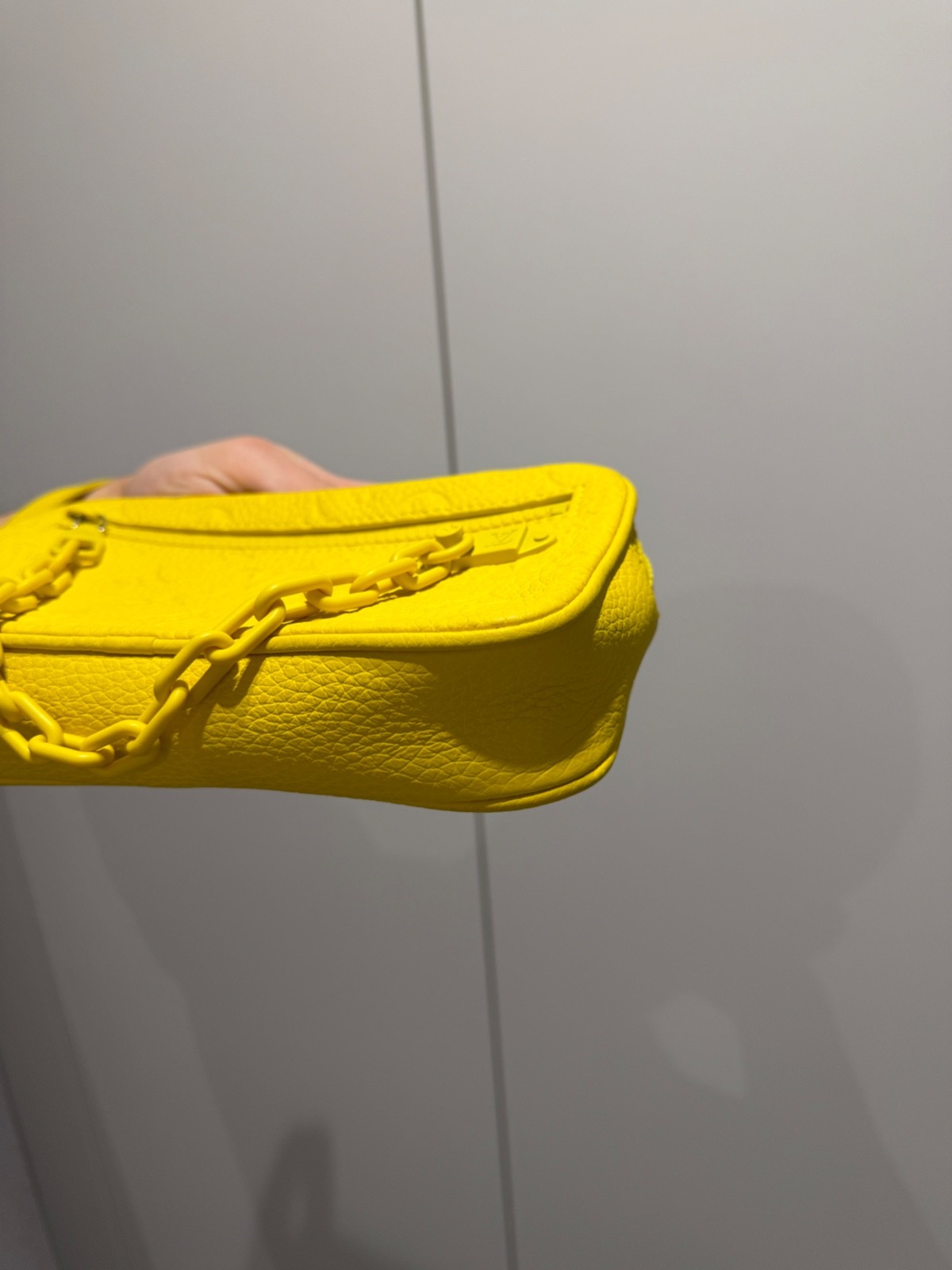 Authentic LOUIS VUITTON Monogram Taurillon Pochette Volga Clutch Bag