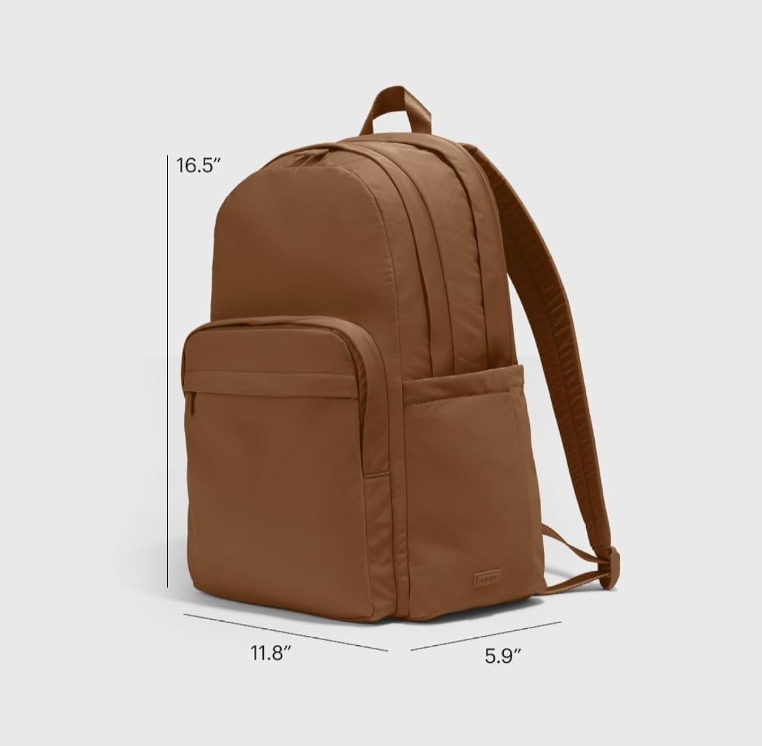 Away Featherlight Large Backpack for Travel & Work – Amazon Brown – Lightweight