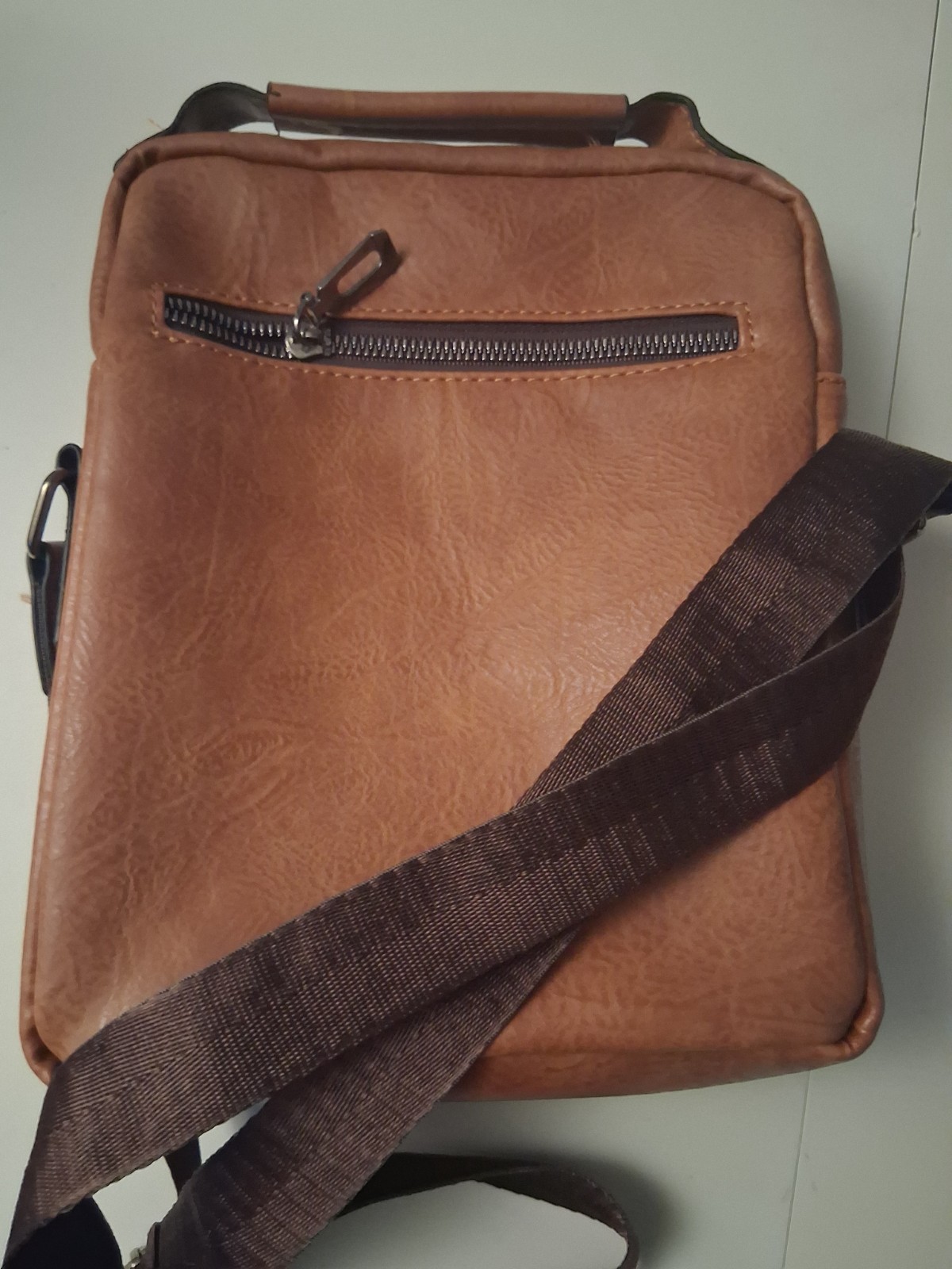 weixier crossbody bag men’s shoulder bag brown leather brand new