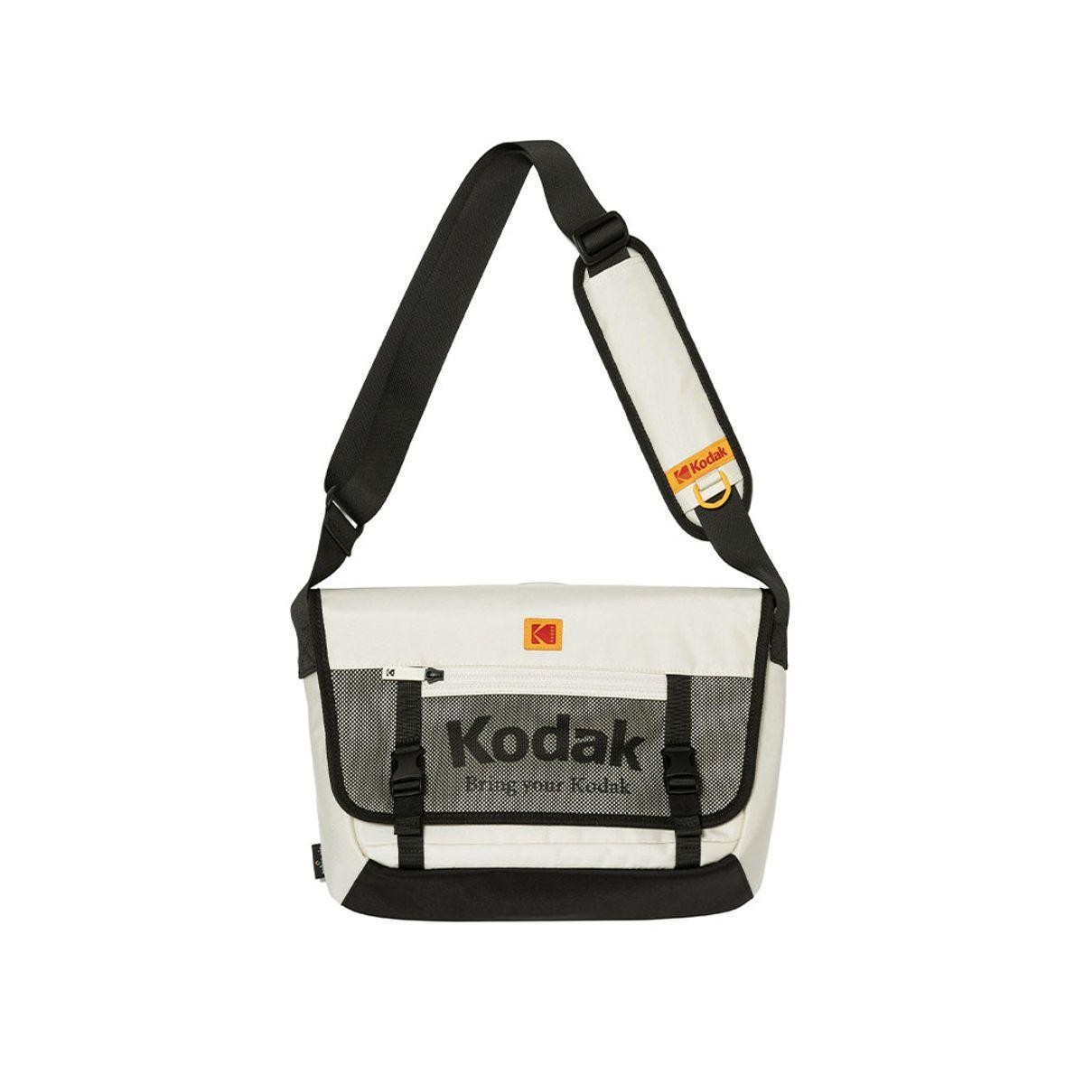 Genuine Kodak Foundy Medium Messenger Bag IVORY