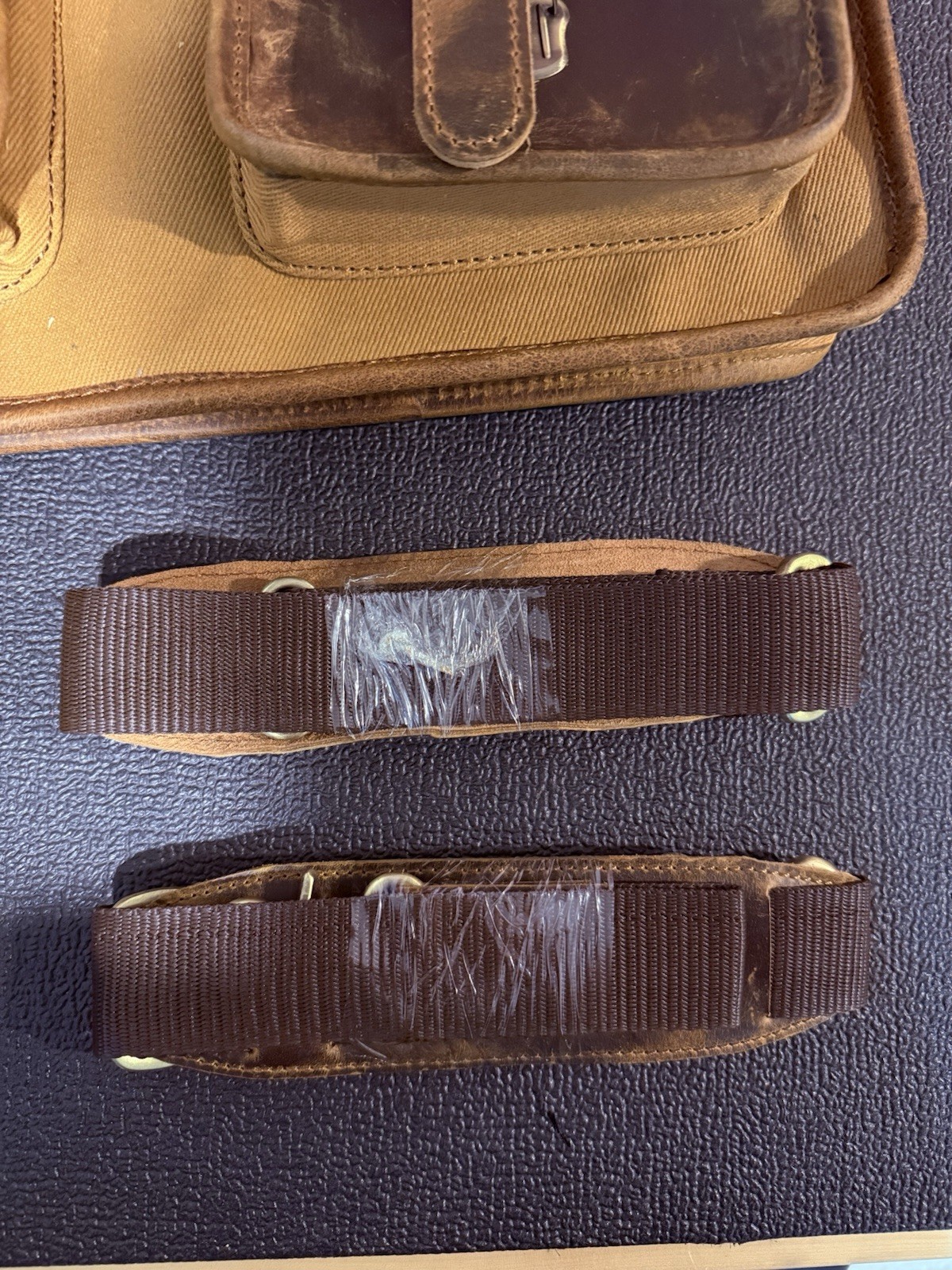Buffalo Leather And Canvas Bag