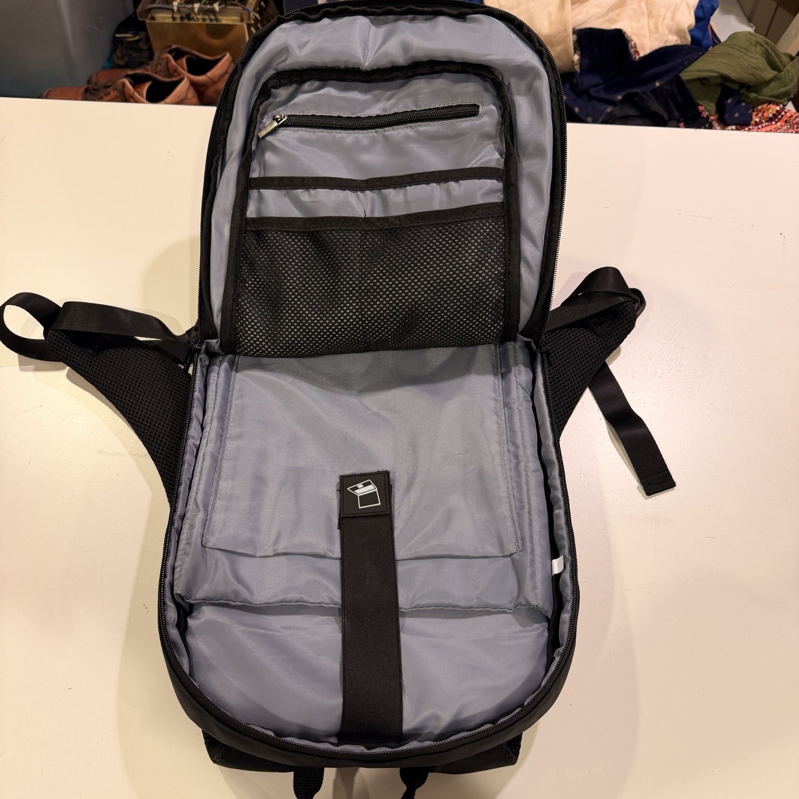 Heroic Knight Anti Theft Laptop Backpack USB Charging Port Travel Work Black