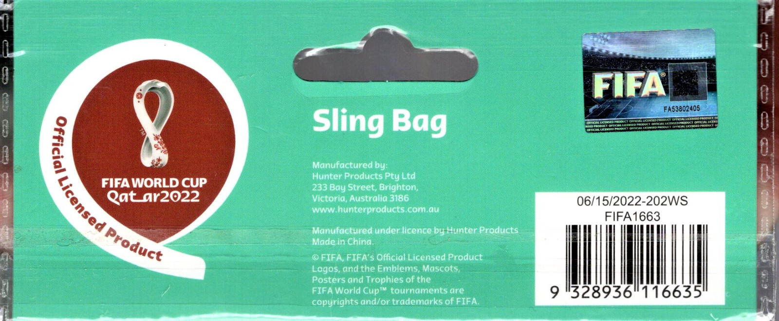 FIFA World Cup Qatar 2022 MEXICO Sling Bag 17″x13.5″ Soccer Backpack NEW! 