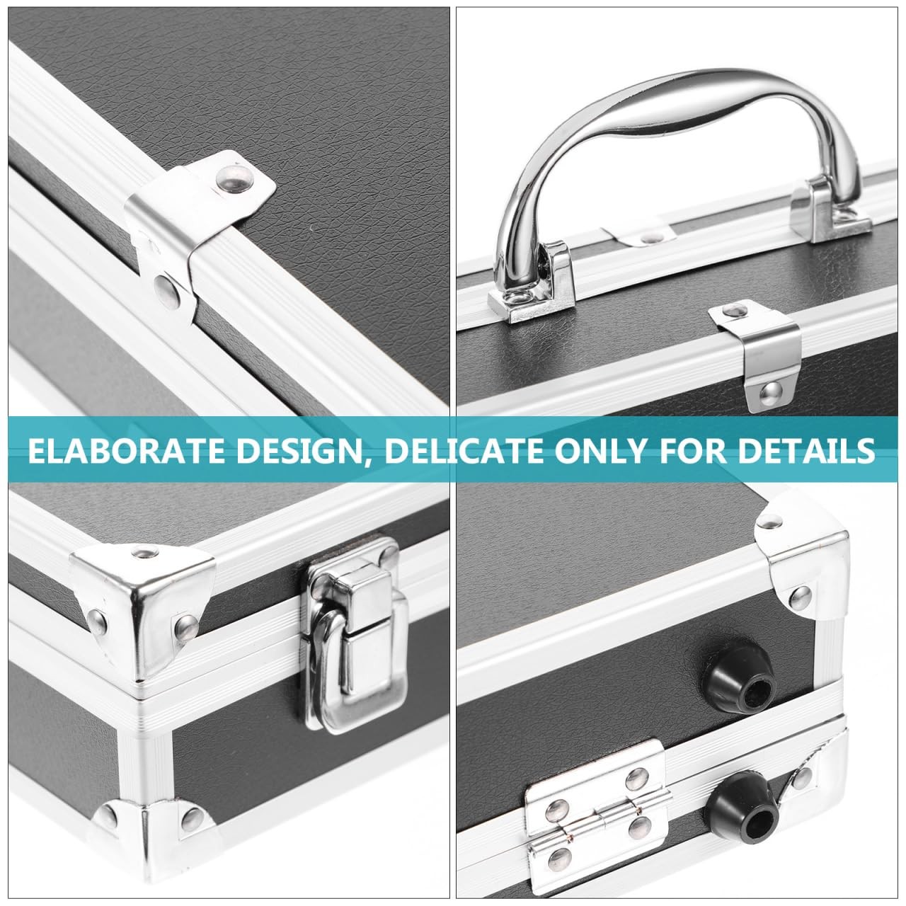 ERINGOGO Aluminum Briefcase – 11 Inch Hard Laptop Briefcases with Lock, Multi…