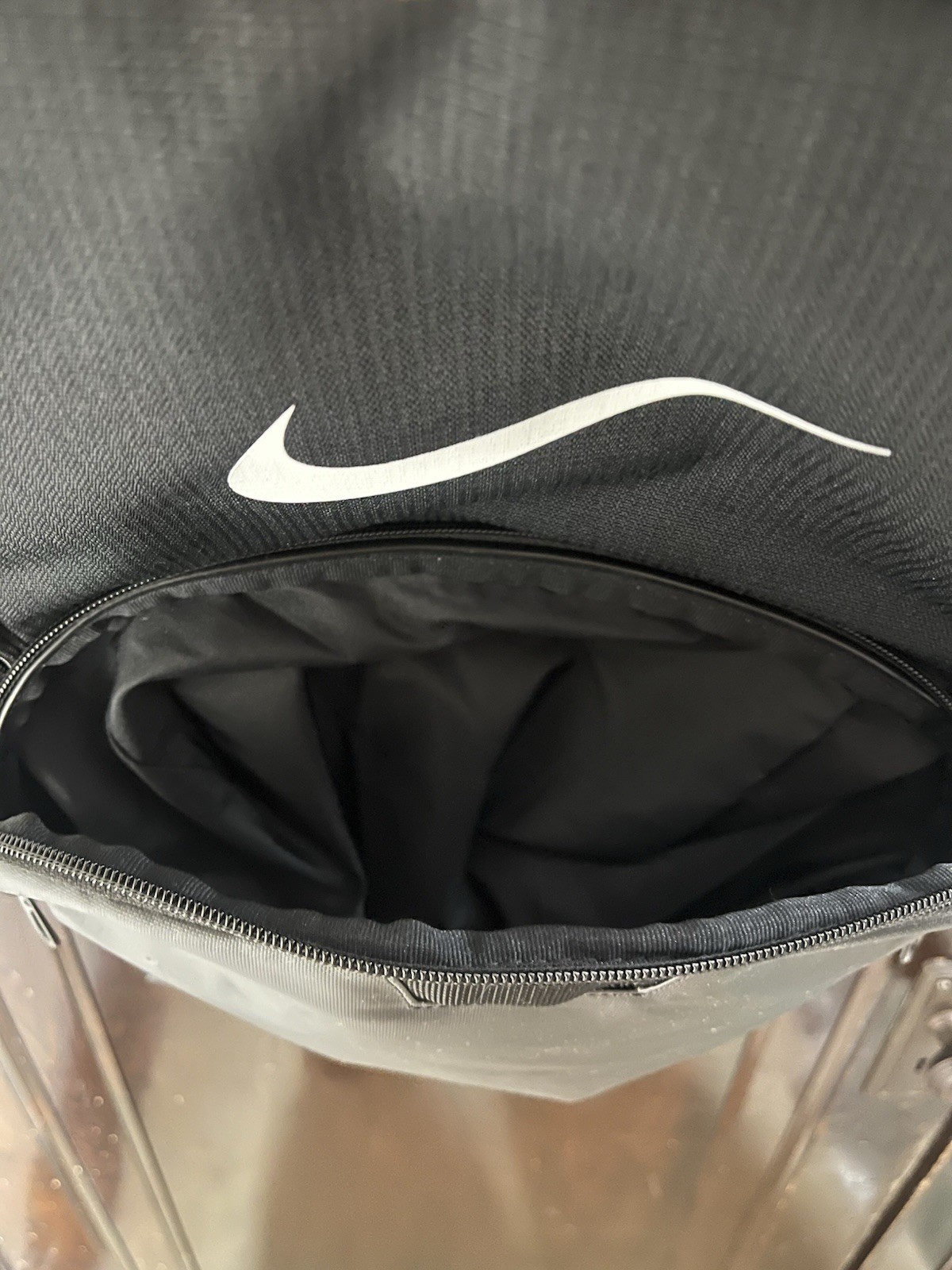 Nike Black Backpack 6 Pocket 18x15x6 RN#56323 CA#05553 School Sports Gym