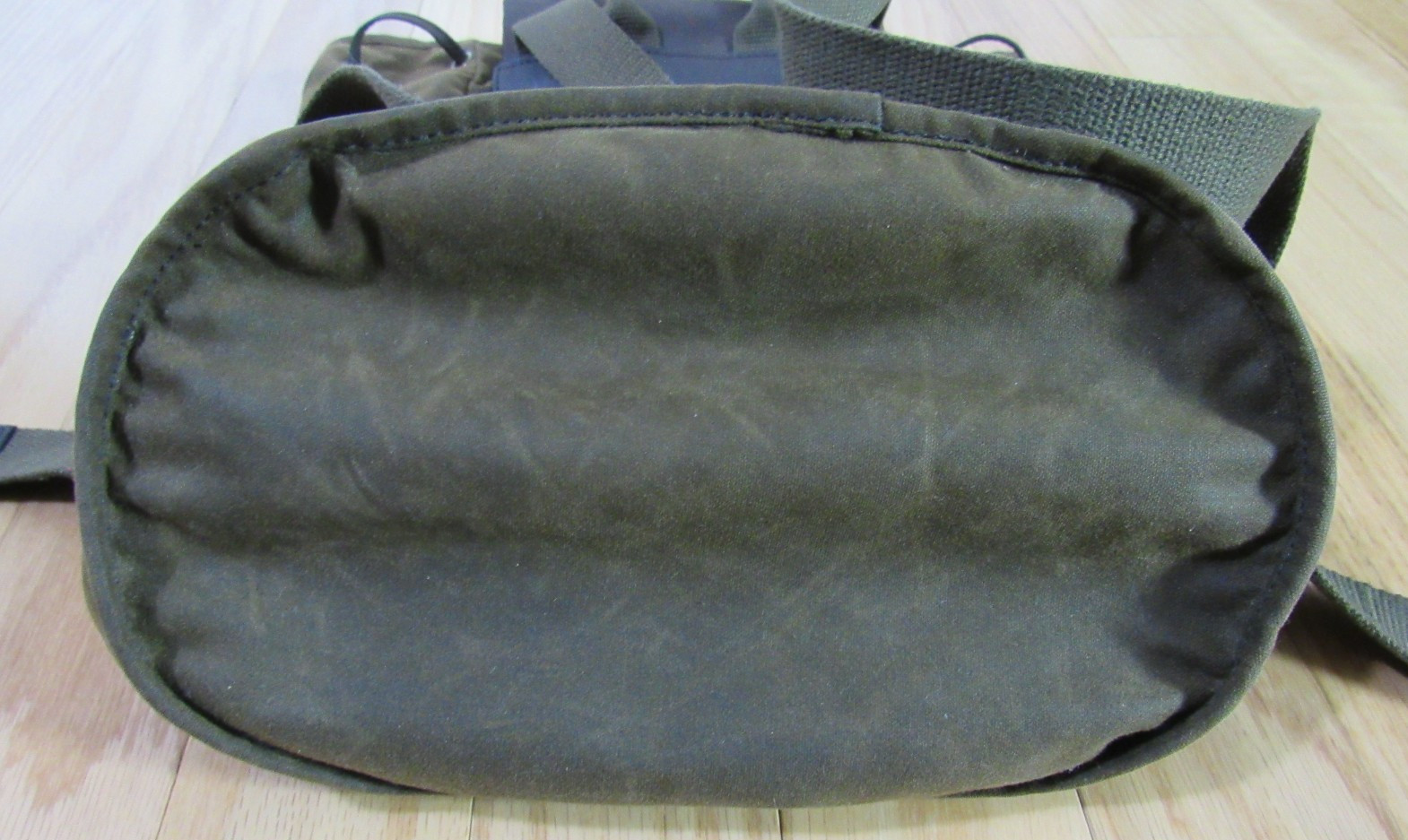 Vintage Barbour Small Waxed Knapsack Tartan Lined